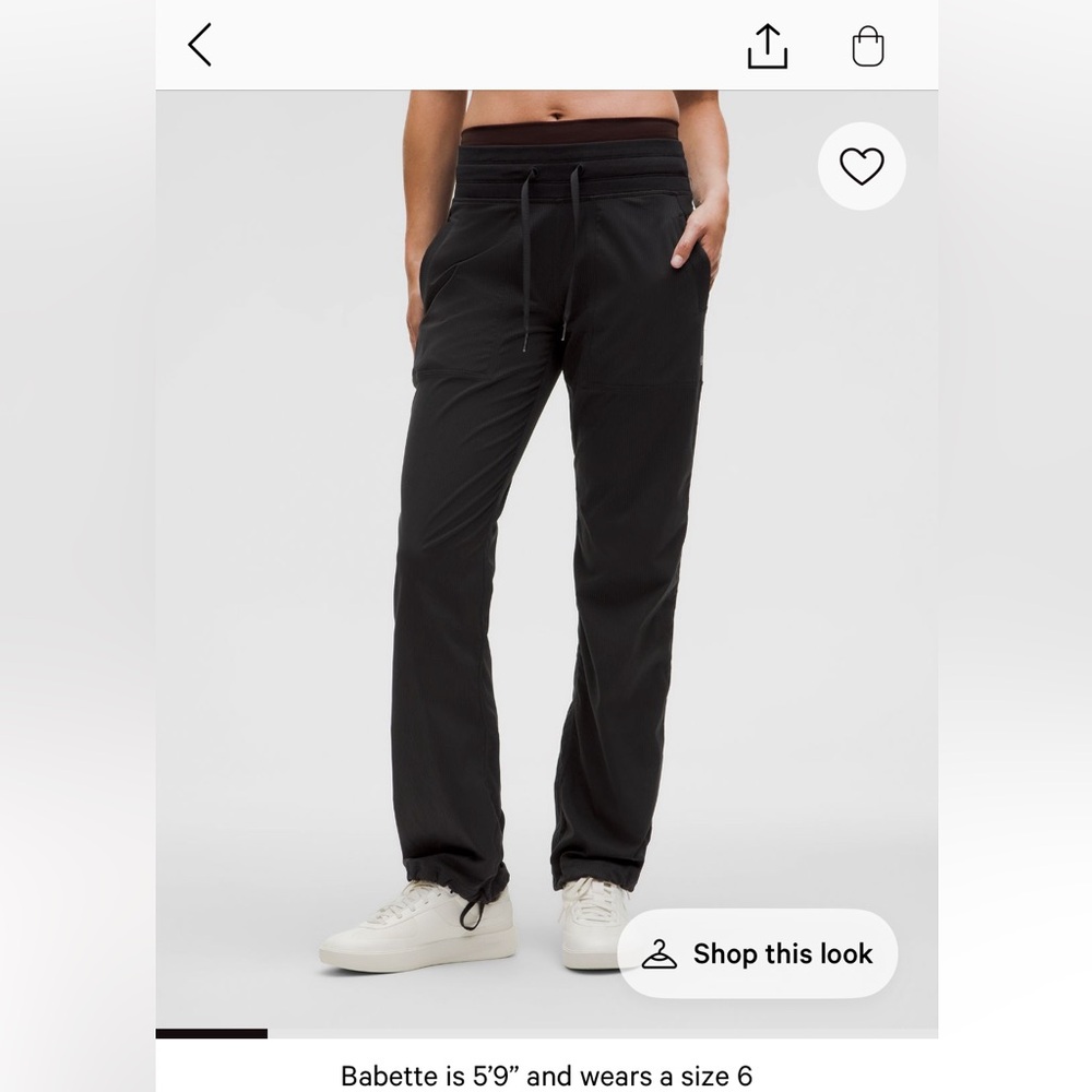 Lululemon dance studio pants.